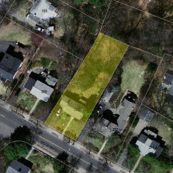 283 Woodward St, Newton MA 02468-2010 aerial view