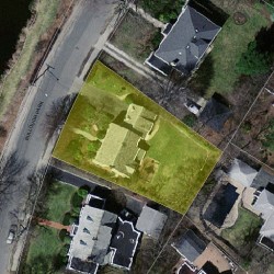 36 Bullough Park, Newton MA  02460-2479 aerial view