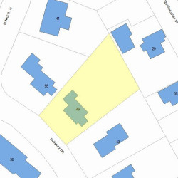 49 Fairway Dr, Newton MA 02465-1712 plot plan