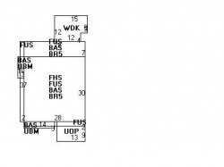 133 Eastbourne Rd, Newton MA  02459-1605 floor plan