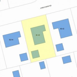 46 Athelstane Rd, Newton MA  02459-2419 plot plan
