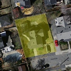 23 Omar Ter, Newton MA  02460-1604 aerial view