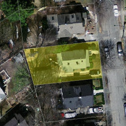 21 Winona St, Newton MA  02466-1417 aerial view