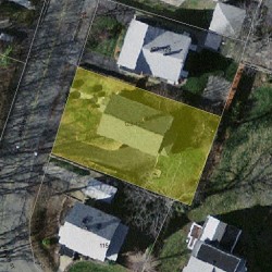 125 Waban St, Newton MA 02458-1412 aerial view