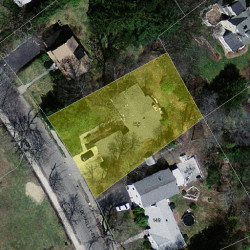 155 Berkeley St, Newton MA  02465-2637 aerial view