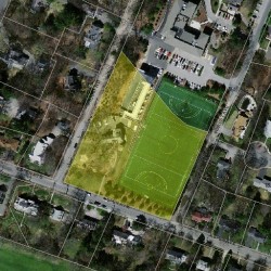 70 Studio Rd, Newton MA 02466-2809 aerial view