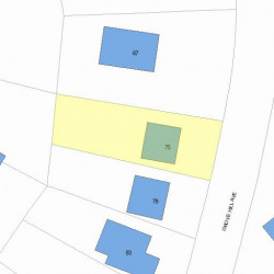 75 Grove Hill Ave, Newton MA  02460-2336 plot plan