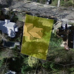 50 Wendell Rd, Newton MA 02459-2611 aerial view