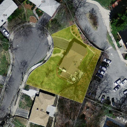 101 Oldham Rd, Newton MA 02465-2328 aerial view