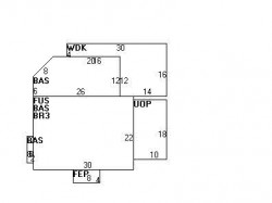 44 Jameson Rd, Newton MA  02458-2601 floor plan