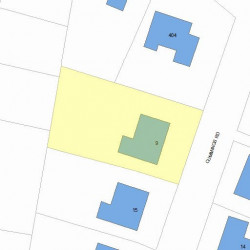9 Cummings Rd, Newton MA 02459-1734 plot plan