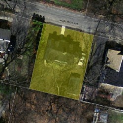 12 Hazelwood Ave, Newton MA 02465-1009 aerial view