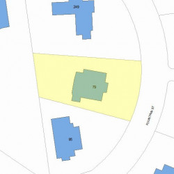 79 Fountain St, Newton MA 02465-3022 plot plan