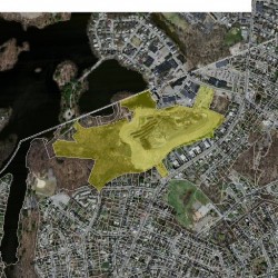 211 Lexington St, Newton MA 02466-1208 aerial view