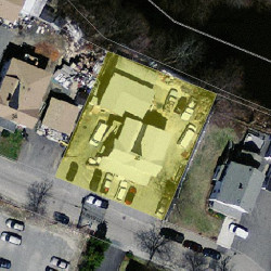 46 Farwell St, Newton MA  02460-1071 aerial view