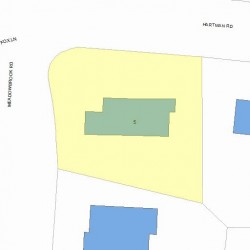 5 Hartman Rd, Newton MA 02459-3033 plot plan