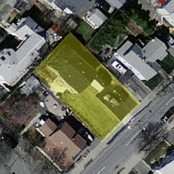 59 Clinton St, Newton MA  02458-1231 aerial view