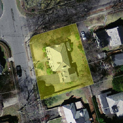 196 Morton St, Newton MA  02459-1529 aerial view