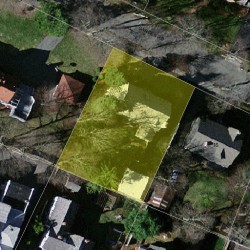 24 Garden Rd, Newton MA 02458-2307 aerial view