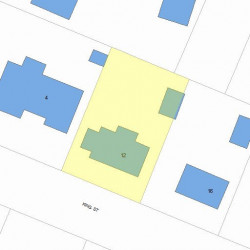 12 King St, Newton MA 02466-1204 plot plan