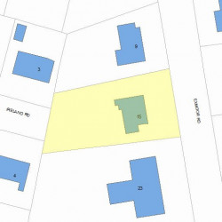 15 Exmoor Rd, Newton MA 02459-1207 plot plan
