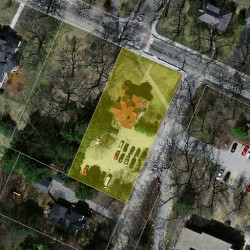 239 Woodland Rd, Newton MA  02466-2722 aerial view