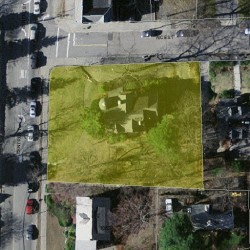 1074 Centre St, Newton MA  02459-1542 aerial view