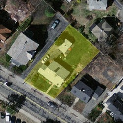 243 Crafts St, Newton MA  02460-1440 aerial view