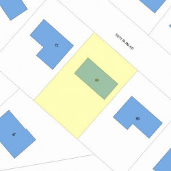 66 Esty Farm Rd, Newton MA 02459-3608 plot plan