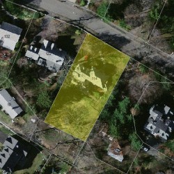 114 Bellevue St, Newton MA  02458-1921 aerial view