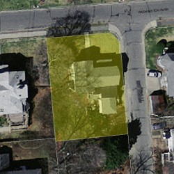 26 Washington Park, Newton MA  02460-1922 aerial view