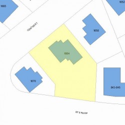 1664 Centre St, Newton MA 02461-1522 plot plan