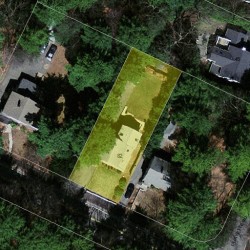 82 Concord St, Newton MA  02462-1004 aerial view