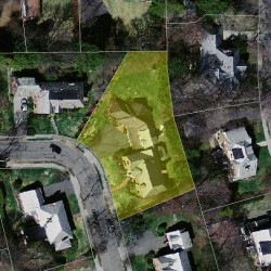 24 Manor House Rd, Newton MA  02459-1520 aerial view