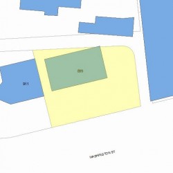 899 Washington St, Newton MA 02460-1546 plot plan