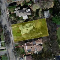 32 Lenox St, Newton MA 02465-2717 aerial view