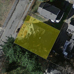 8 Walnut Park, Newton MA  02458-1440 aerial view