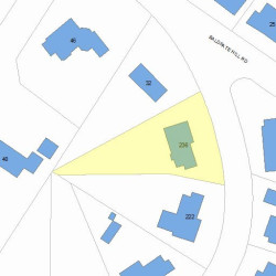 236 Baldpate Hill Rd, Newton MA 02459-2857 plot plan