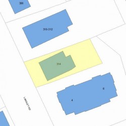 314 Langley Rd, Newton MA 02459-2351 plot plan