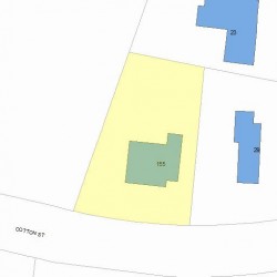 155 Cotton St, Newton MA 02458-2640 plot plan
