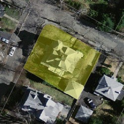 124 Grasmere St, Newton MA  02458-2235 aerial view