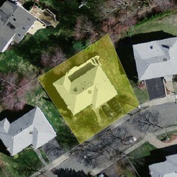 52 Nardell Rd, Newton MA  02459-2821 aerial view