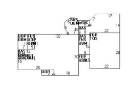 6 Jameson Rd, Newton MA  02458-2601 floor plan