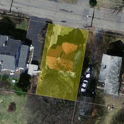 121 Cornell St, Newton MA 02462-1321 aerial view