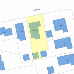 106 Austin St, Newton MA 02460-1849 plot plan