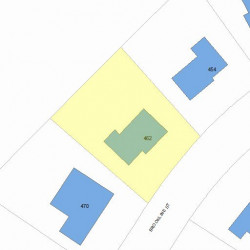 462 Brookline St, Newton MA 02459-3146 plot plan