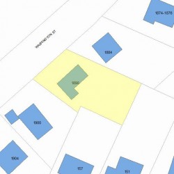 1890 Washington St, Newton MA 02466-3008 plot plan