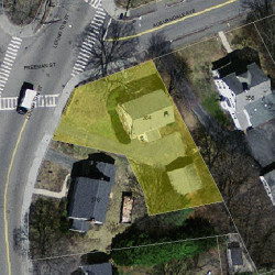 364 Auburndale Ave, Newton MA 02466-1221 aerial view