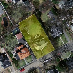 25 Sewall St, Newton MA  02465-2612 aerial view