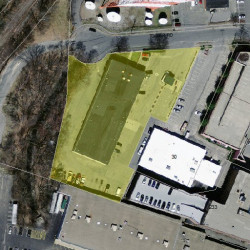 50 Tower Rd, Newton MA  02464-1599 aerial view